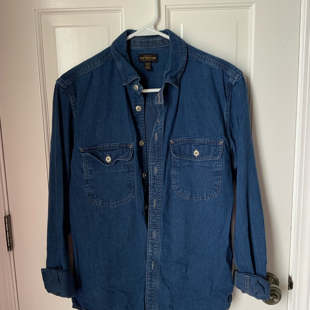 CPO Provisions Blue Denim Button Up Women’s XS